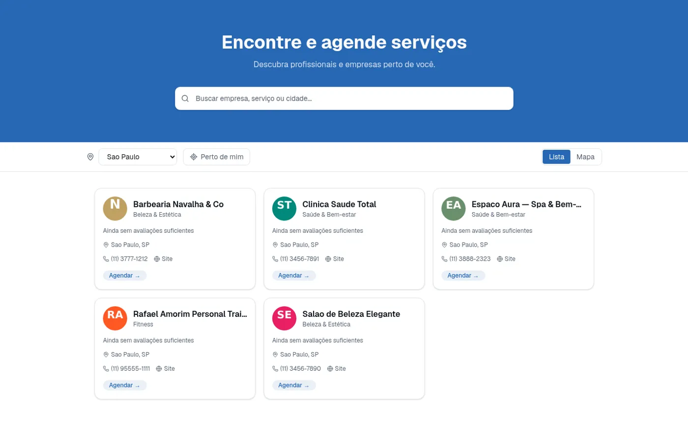 Empresas perto de você